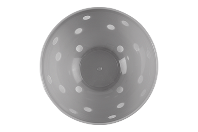 Bicolour salad bowl "Sens" 2 L, smoky gray